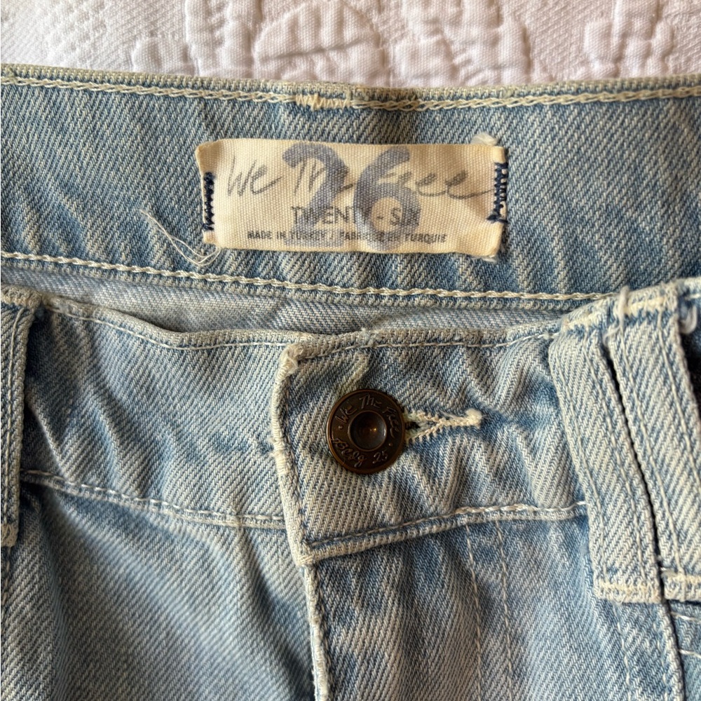 We The Free Sky Blue High Rise Jeans